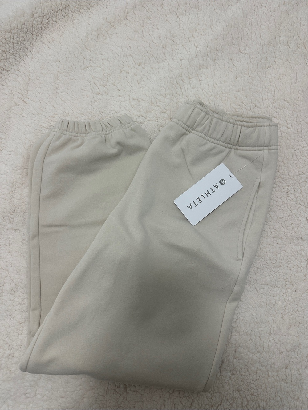 Athleta Women’s Forever Fleece Jogger Cream